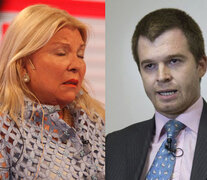 Elisa Carrió y Nicolás Massot.