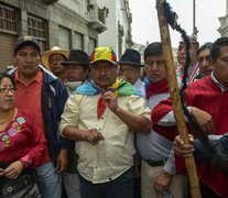 Jaime Vargas, presidente de Conaie. (Fuente: AFP) (Fuente: AFP) (Fuente: AFP)