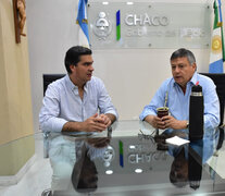 Jorge Capitanich se reunió con el gobernador Domingo Peppo para comenzar a dialogar la transición.