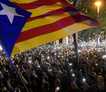 Ayer continuó la protesta sobertanista en las calles y plazas de Barcelona. (Fuente: AFP) (Fuente: AFP) (Fuente: AFP)