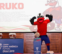 La mascota de la Copa América de Futsal. (Fuente: Prensa Conmebol) (Fuente: Prensa Conmebol) (Fuente: Prensa Conmebol)