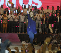 María Eugenia Vidal durante su cierre de campaña. (Fuente: Sandra Cartasso) (Fuente: Sandra Cartasso) (Fuente: Sandra Cartasso)