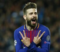 Piqué, defensor del Barcelona y también organizador de la Copa Davis. (Fuente: AFP) (Fuente: AFP) (Fuente: AFP)