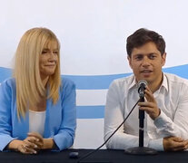 Axel Kicillof y Verónica Magario dieron la conferencia de prensa en La Plata.