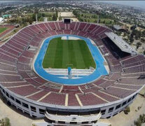 El Estadio Nacional de Santiago, vacío por la tensa situación que se vive en Chile. (Fuente: AFP) (Fuente: AFP) (Fuente: AFP)