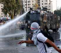 La represión continuó en las calles de la capital chilena. (Fuente: EFE) (Fuente: EFE) (Fuente: EFE)