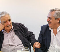 Pepe Mujica junto al presidente electo Alberto Fernández. (Fuente: NA) (Fuente: NA) (Fuente: NA)