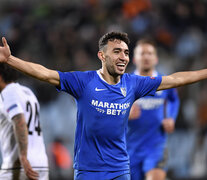 El Haddadi anotó un triplete para el Sevilla en la Europe League. (Fuente: AFP) (Fuente: AFP) (Fuente: AFP)