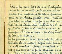 La cuidadosa letra de Enriqueta Muñiz, en los cuadernos de Historia de una investigación