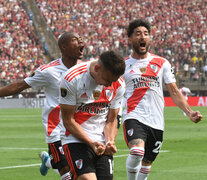 Borré puso en ventaja a River en la final de Lima. Pero en tres minutos, Flamengo le arrebató el título de 2019.