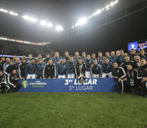 La selección argentina, tercera en la Copa América de Brasil. (Fuente: NA) (Fuente: NA) (Fuente: NA)