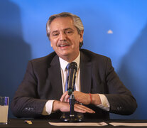 El presidente Alberto Fernández .