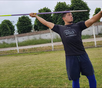 Braian Toledo comenzó a entrenarse tras la lesión en su tobillo.