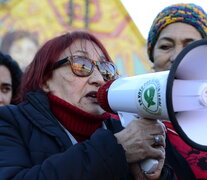 Elsa Basterra, vieja militante feminista piquetera del oeste profundo