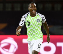 Odion Ighalo, con la camiseta de la selección nigeriana. (Fuente: AFP) (Fuente: AFP) (Fuente: AFP)