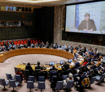 Bachelet anncia la lista de empresas sancionadas al consejo de Seguridad de la ONU reunido en Nueva York. (Fuente: EFE) (Fuente: EFE) (Fuente: EFE)