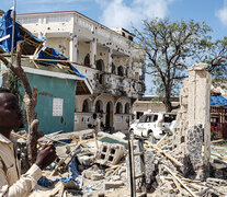 Lo que quedó del hotel Medina de Kismayo después del ataque terrorista. (Fuente: AFP) (Fuente: AFP) (Fuente: AFP)