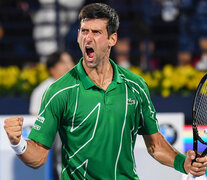 Con el triunfo en Dubai, Novak Djokovic celebró el título 79 en su carrera.  (Fuente: AFP) (Fuente: AFP) (Fuente: AFP)
