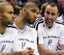 Parker, Duncan y Ginóbili marcaron época en los Spurs. Ahora, el del medio vuelve como técnico. (Fuente: AFP) (Fuente: AFP) (Fuente: AFP)