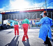 El Bidegain, escenario de testeos en el Bajo Flores. (Fuente: Prensa San Lorenzo) (Fuente: Prensa San Lorenzo) (Fuente: Prensa San Lorenzo)