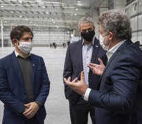 Axel Kicillof junto al intendente Jorge Ferraresi en Avellaneda.  (Fuente: Prensa Gobernación) (Fuente: Prensa Gobernación) (Fuente: Prensa Gobernación)