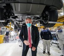 El presidente de la Nación, Alberto Fernández, participó del acto de reapertura de la fábrica de automotores Volkswagen en Pacheco.