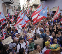 Manifestantes protestan esta semana frente a la mansión de Roselló, conocida como La Fortaleza. (Fuente: AFP) (Fuente: AFP) (Fuente: AFP)