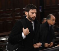 El endoscopista Diego Bialolenkier, durante la audiencia de hoy (Fuente: Télam) (Fuente: Télam) (Fuente: Télam)