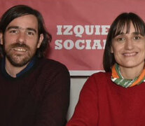 Los candidatos a presidente y vice del FIT-U, Nicolás del Caño y Romina del Plá.