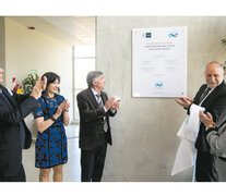 Adrián Carbonetti (derecha) en la apertura de un centro de estudios de la UNC. (Fuente: Gentileza del CONICET) (Fuente: Gentileza del CONICET) (Fuente: Gentileza del CONICET)