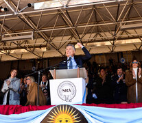 Macri buscó imprimirle vibración al cierre de su discurso. &amp;quot;Sí, se puede&amp;quot;, le respondió la Rural.