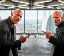 Dwayne &amp;quot;The Rock&amp;quot; Johnson y Jason Statham, héroes de acción.