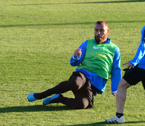 Daniele de Rossi  durante un entrenamiento en el predio de Casa Amarilla. (Fuente: Fotobaires) (Fuente: Fotobaires) (Fuente: Fotobaires)