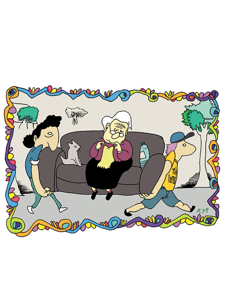 Dos hombres y un sillón