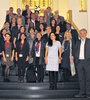 Participantes del primer simposio sobre distribución global, en La Haya. (Fuente: Télam)