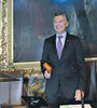 El presidente Macri, ayer, en una visita al senado holandés. (Fuente: DyN)