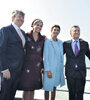 Macri y Awada volvieron a mostrarse junto a los reyes en la visita al puerto de Rotterdam. (Fuente: DyN)