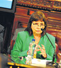 Patricia Bullrich, ministra de Seguridad, abrió la lista de oradores en la reunión. (Fuente: Rafael Yohai)