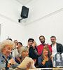Estela Carlotto, Sonia Torres y los familiares del nuevo nieto durante la conferencia de prensa en Abuelas. (Fuente: Sandra Cartasso)
