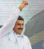 Maduro saluda durante un acto de mujeres contra la violencia en Caracas. (Fuente: EFE)