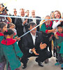 Esteban Bullrich en el acto de una escuela de Corrientes donde se pronunció por la incorporación de la educación religiosa.