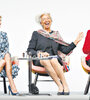 (De iz. a der.) Ivanka Trump, Christine Lagarde y Angela Merkel en el foro de mujeres en Berlín.