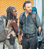 Michonne y Rick, personajes centrales de una temporada que mejoró un poco en su segunda tanda de episodios.