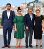 Santiago Mitre, Erica Rivas, Ricardo Darín y Dolores Fonzi, en la sesión de fotos del Festival de Cannes. (Fuente: AFP)