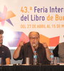 Mario Wainfeld con Carlos Díaz, director de Siglo Veintiuno, y el periodista  Martín Rodríguez. (Fuente:  Bernardino Ávila)