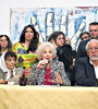 Taty Almeida, Estela de Carlotto y Horacio Verbitsky encabezaron la presentación de los organismos. (Fuente: Leandro Teysseire)