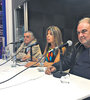 Horacio González y Jorge Alemán, en la charla coordinada por la periodista Nora Veiras.