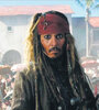 Johnny Depp, el emblemático pirata Jack Sparrow.