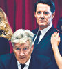 David Lynch rodeado por tres reincidentes del casting original: Sheryl Lee, Kyle MacLachlan y Sherilyn Fenn.