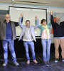 Galiotti, Rodríguez, Castañeda y Viale en La Toma.